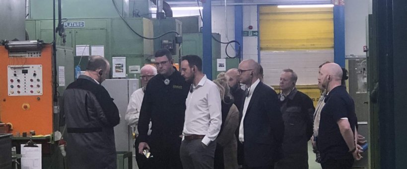 Stanley Engineered Fastenings visit New Production Cell